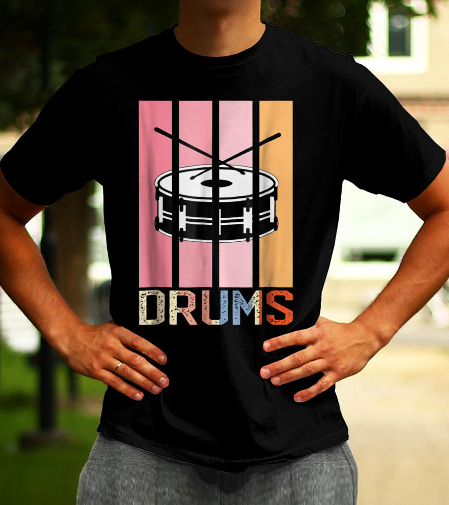 Drum Mom Marching Band High School Drums Drums95 T-Shirt