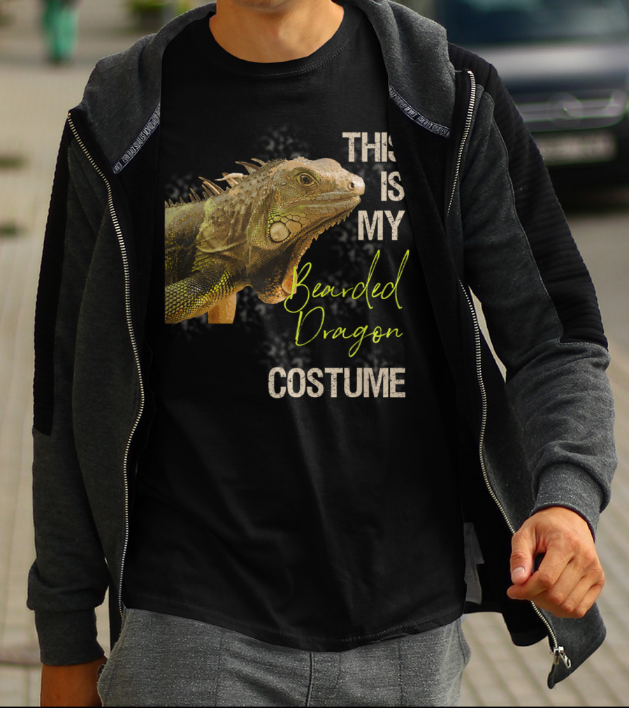 This Is My Bearded Dragon Costume Funny Bearded Dragon Costume Art Apparel Clothes38 T-Shirt