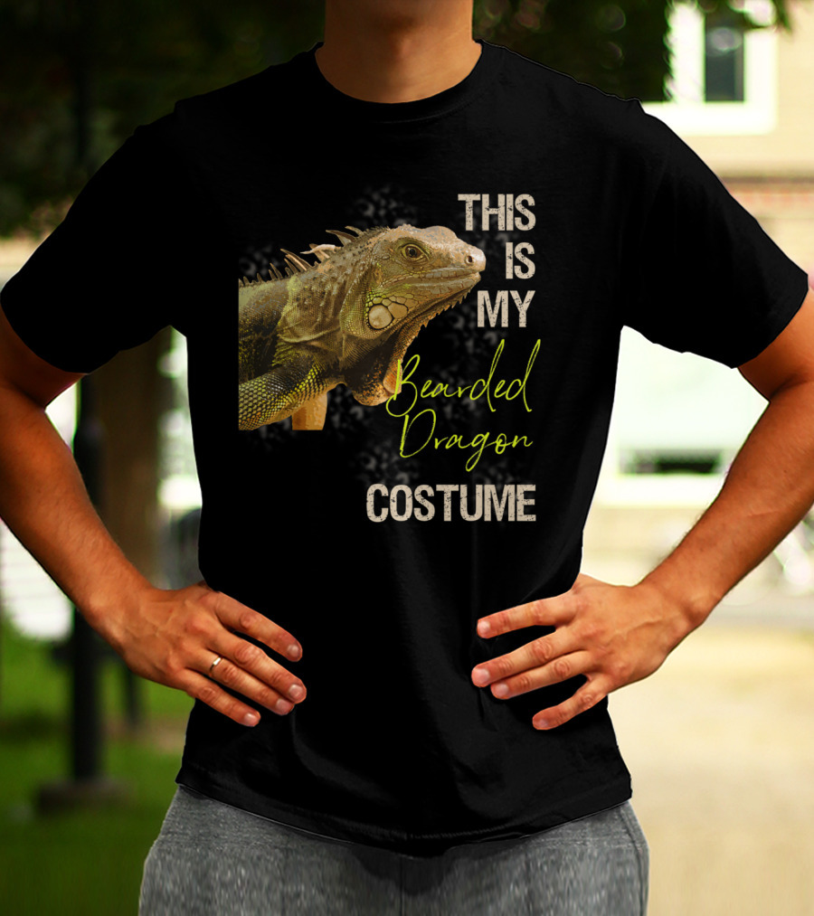 This Is My Bearded Dragon Costume Funny Bearded Dragon Costume Art Apparel Clothes38 T-Shirt
