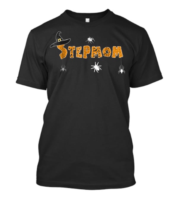 Stepmom Witch Hat Spooky Halloween Spiders T-Shirt