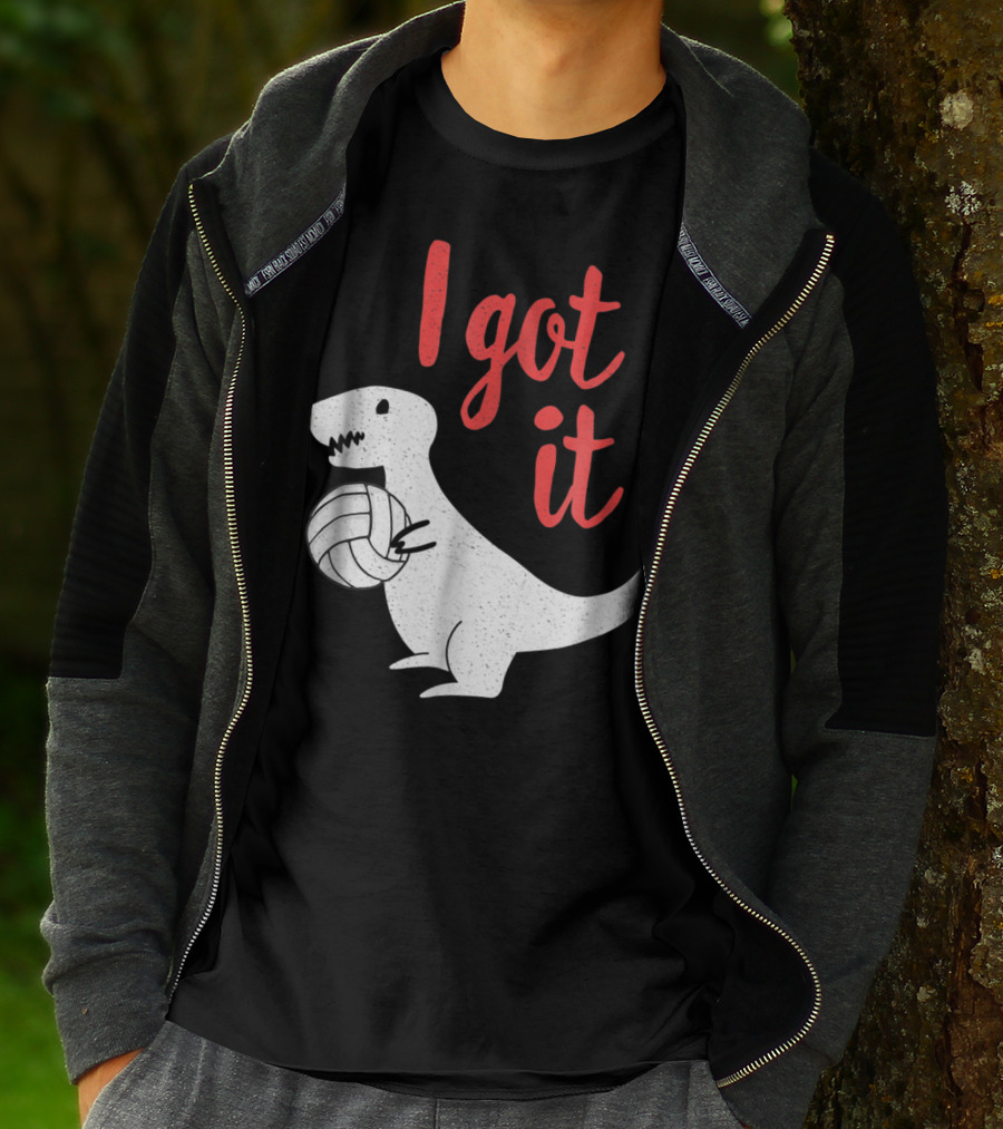 I Got It Cute TRex Volleyball Mom Dad Dinosaur T-Shirt