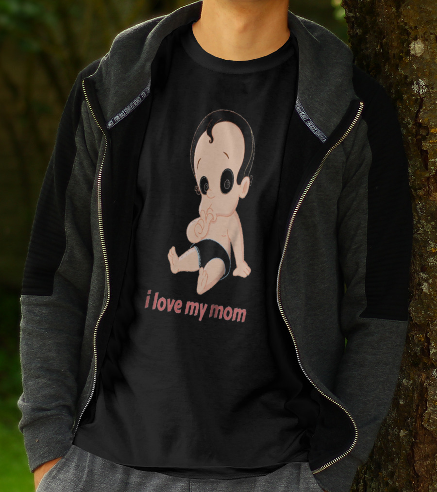 I Love My Mom Kids28 Cartoon Baby T-Shirt