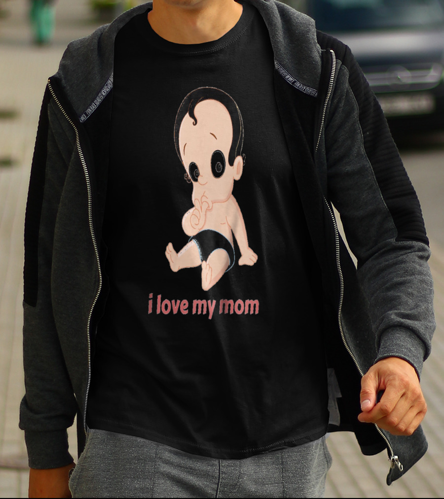 I Love My Mom Kids28 Cartoon Baby T-Shirt