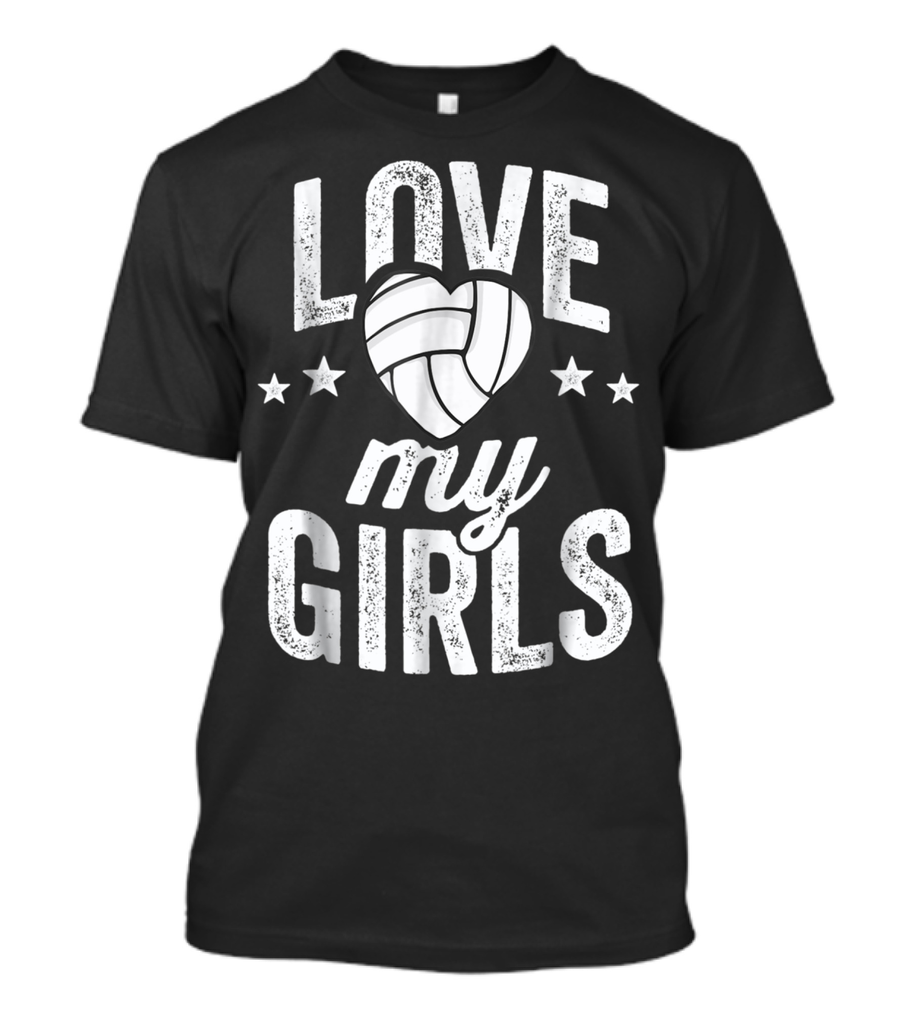 Love My Girls Volleyball Dad Team53 T-Shirt