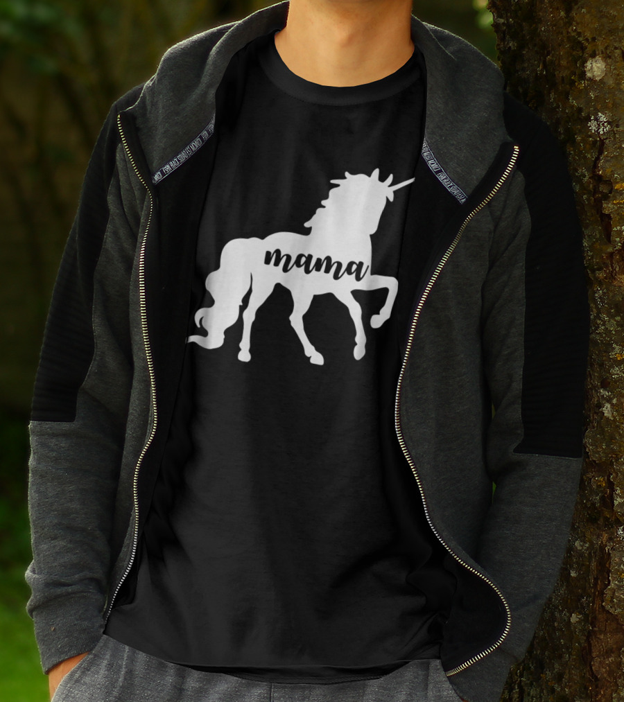 Mama Unicorn Horse New T-Shirt
