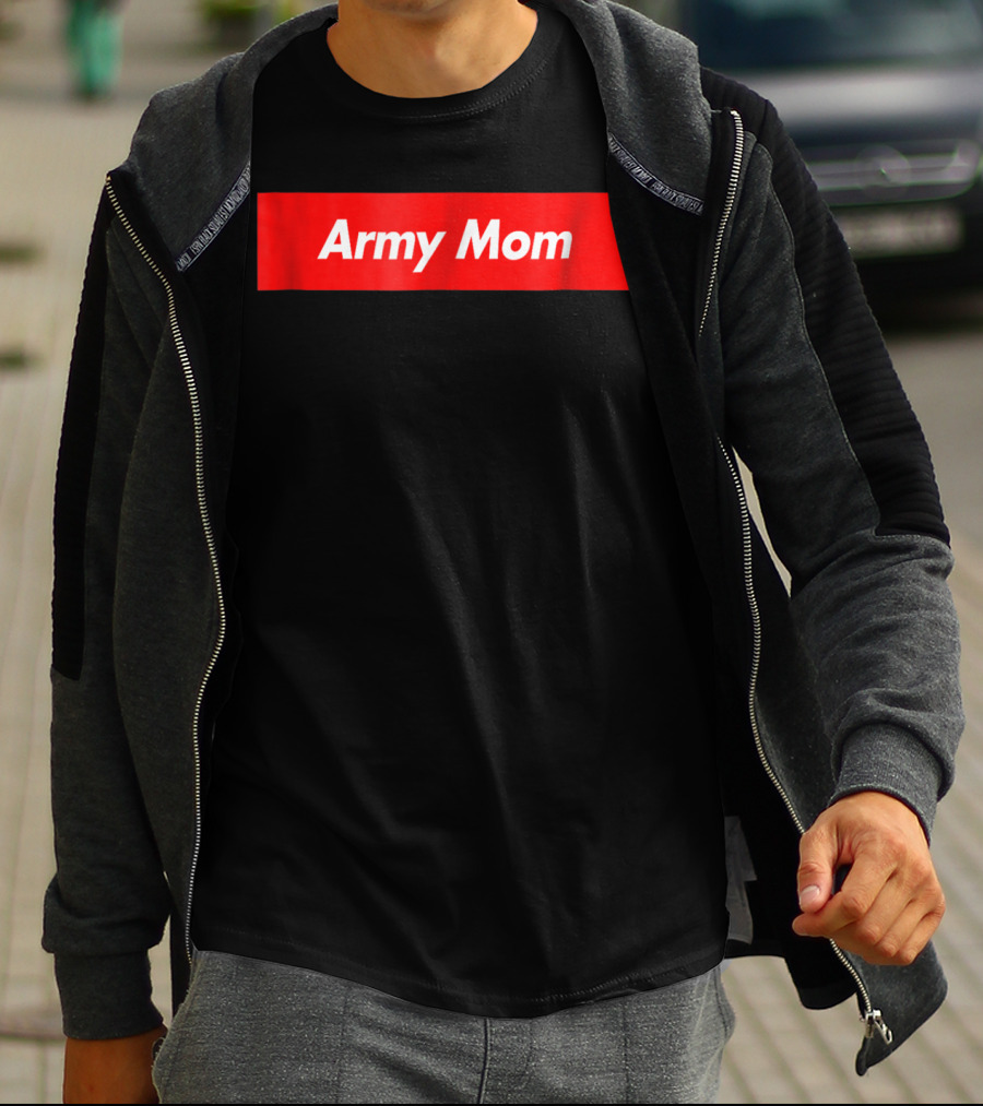 Army Mom Red Box T-Shirt
