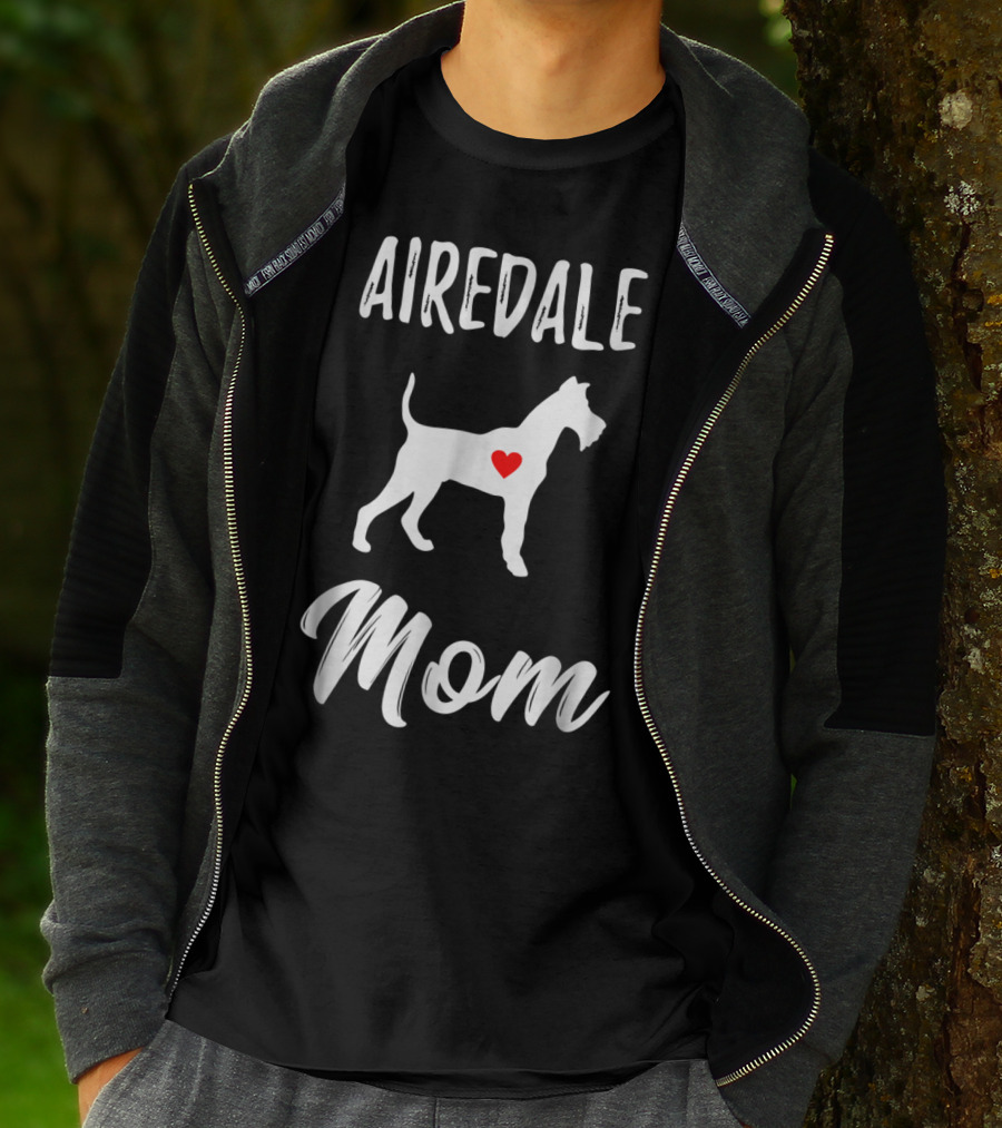Airedale Terrier Mom Dog Lover Owner T-Shirt