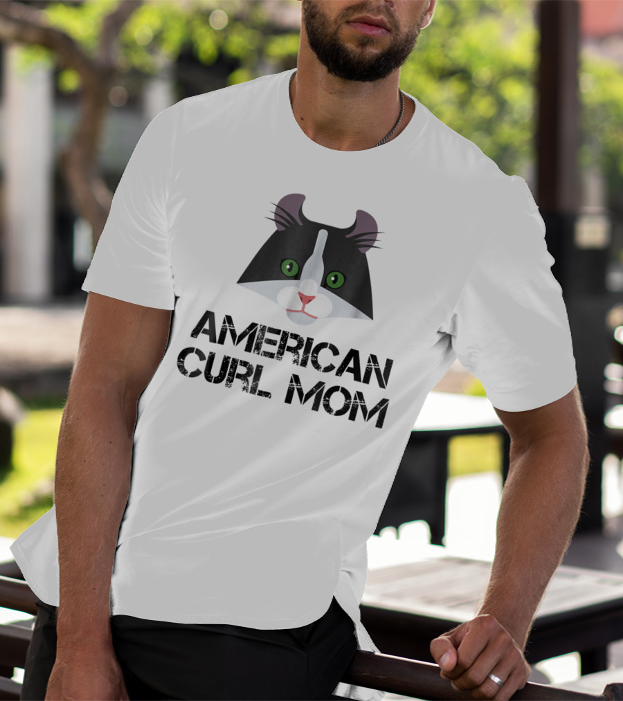 American Curl Mom Cat Lover T-Shirt