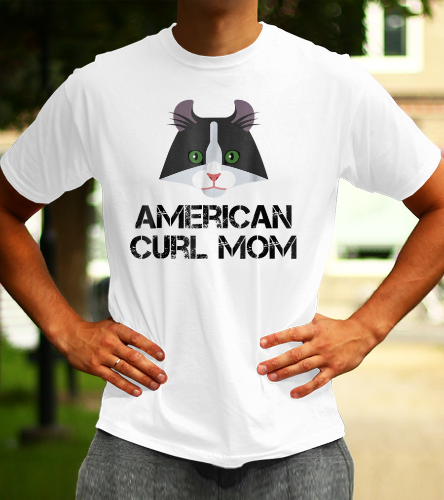 American Curl Mom Cat Lover T-Shirt