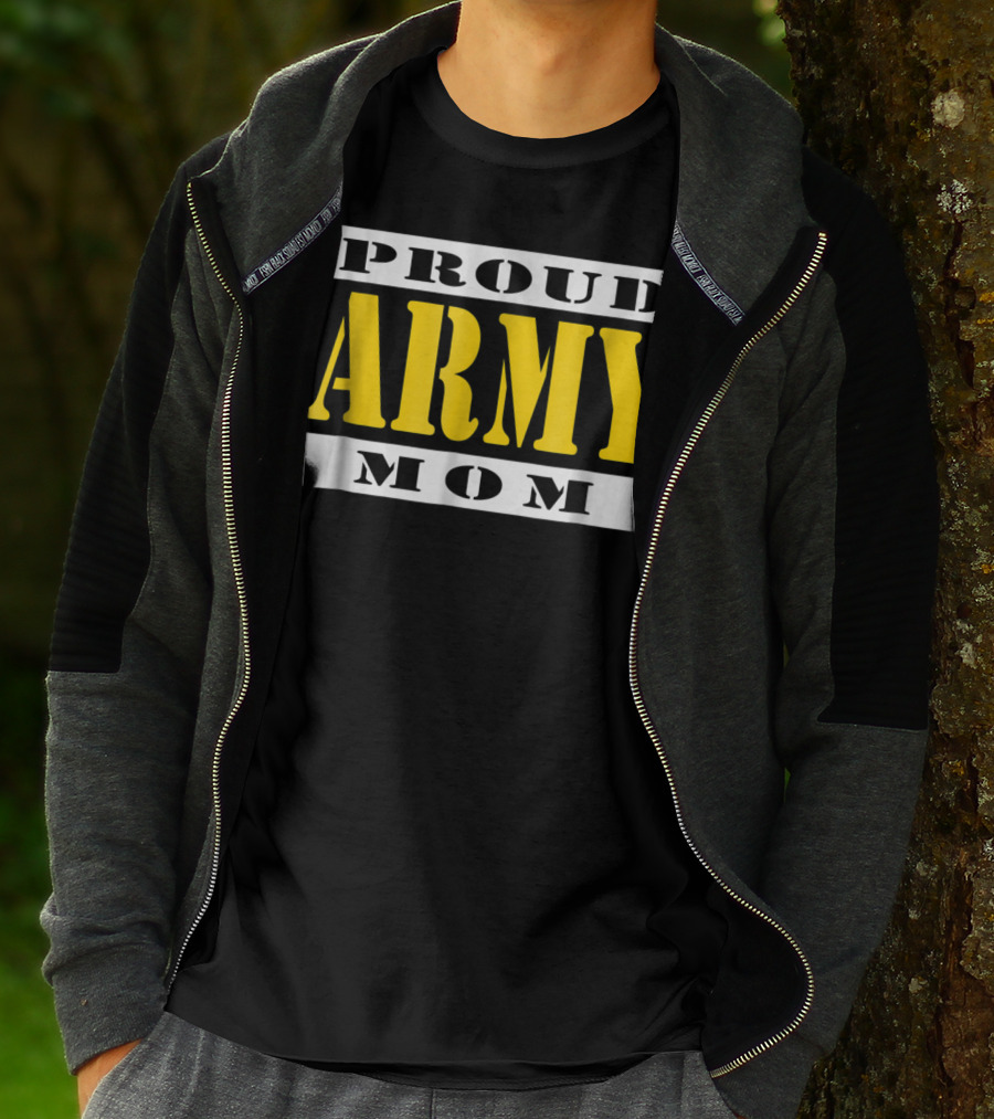 Proud Army Mom Military Soldier Mother T-Shirt