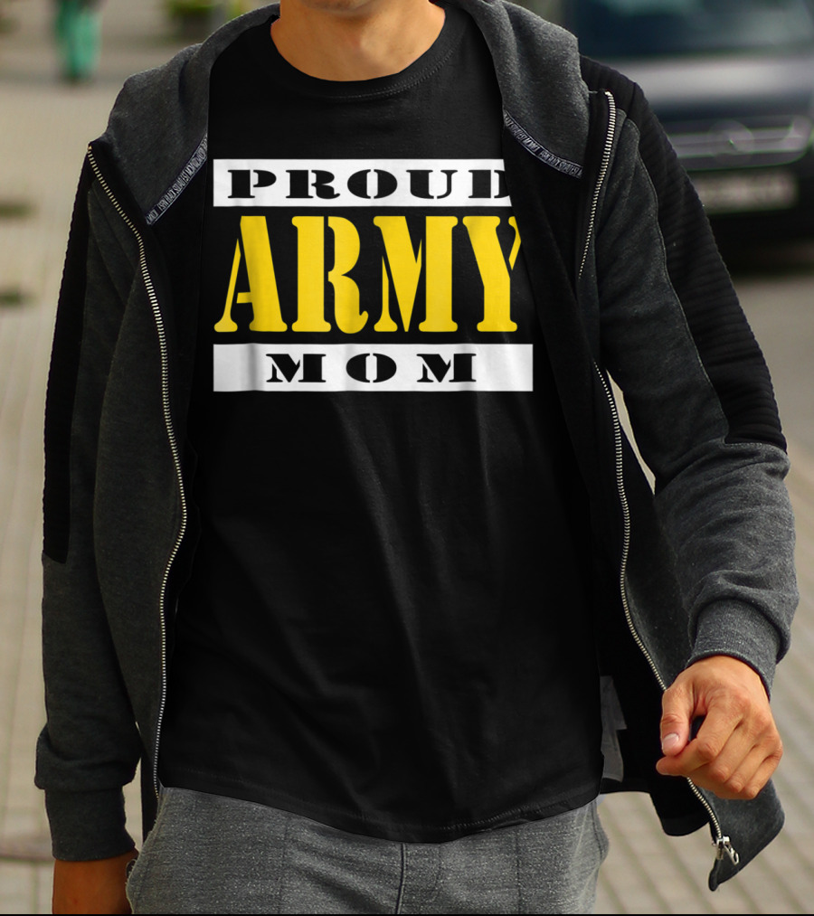 Proud Army Mom Military Soldier Mother T-Shirt