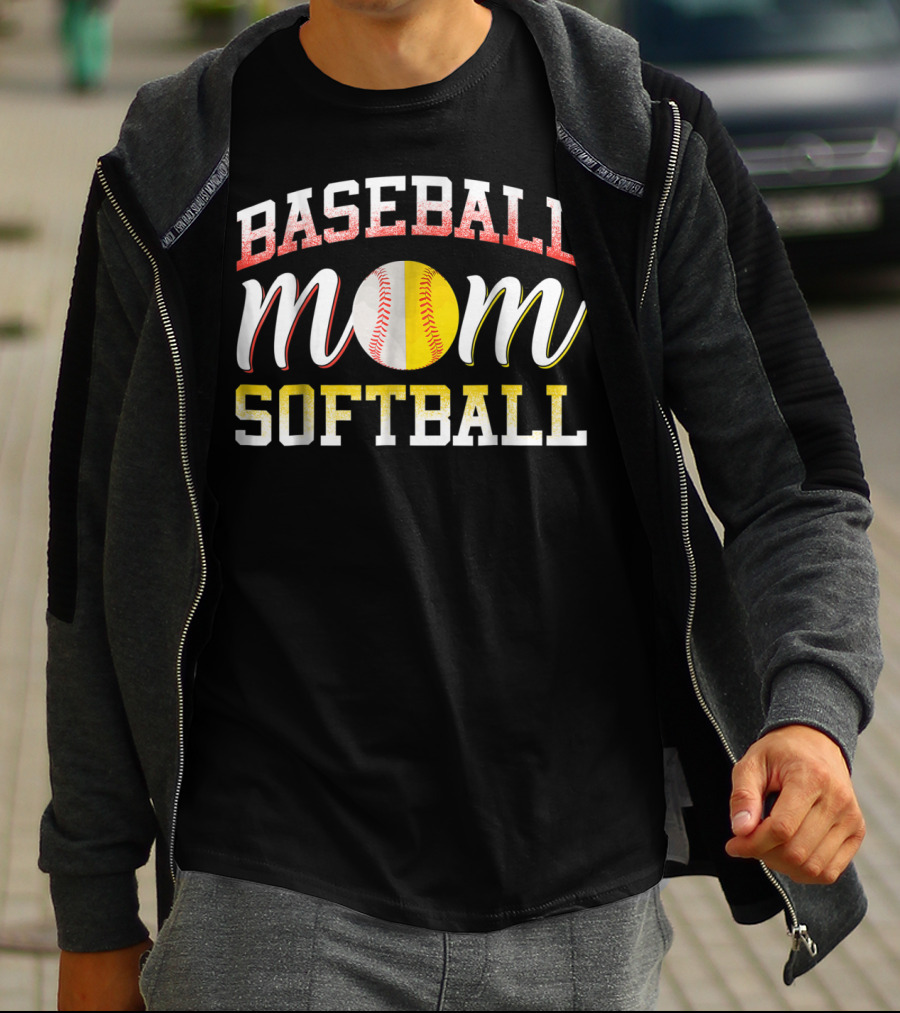 Baseball Mom Softball Mom Love Baseball Softball T-Shirt