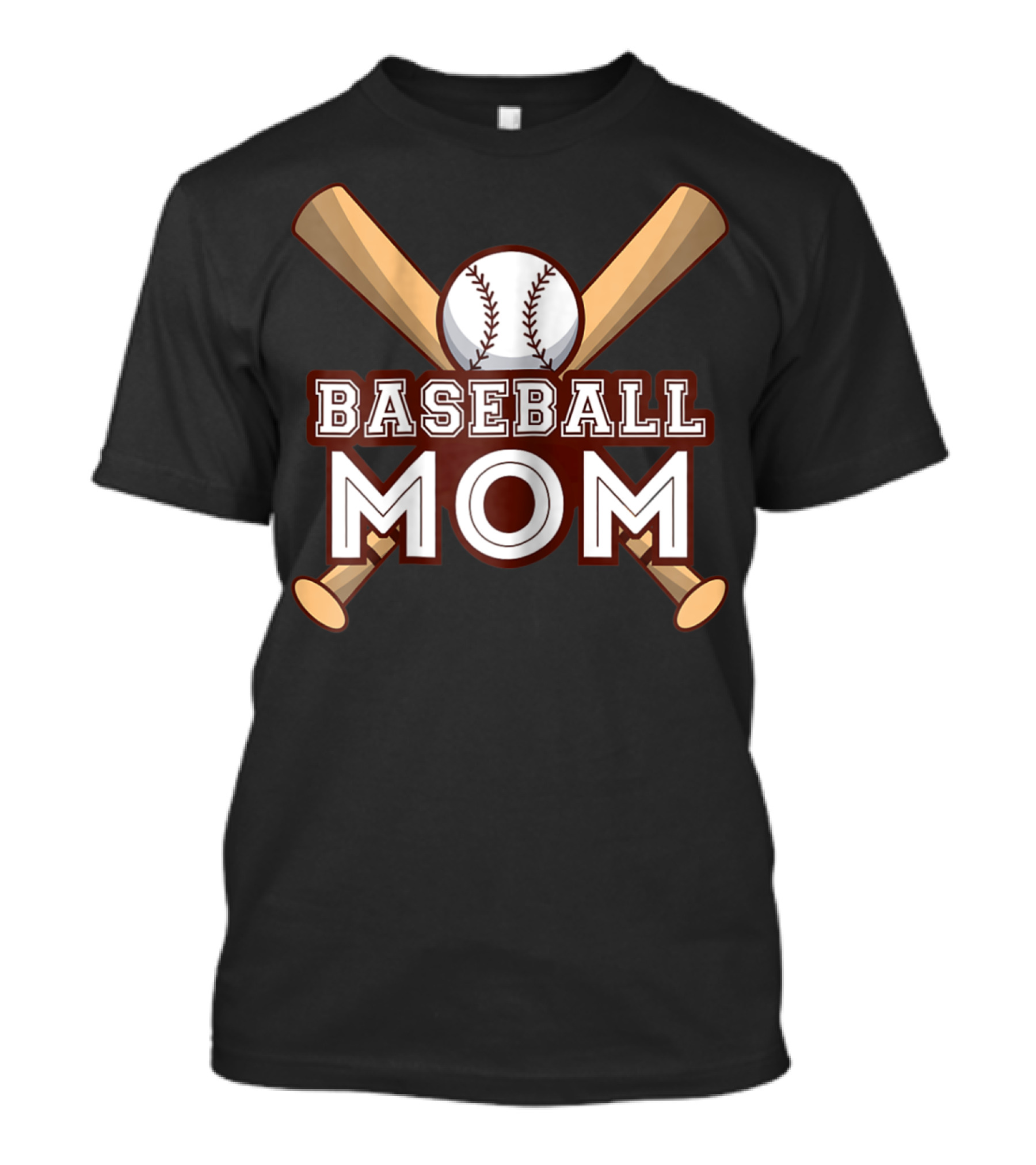 Baseball Mom Crossed Bats And Ball T-Shirt