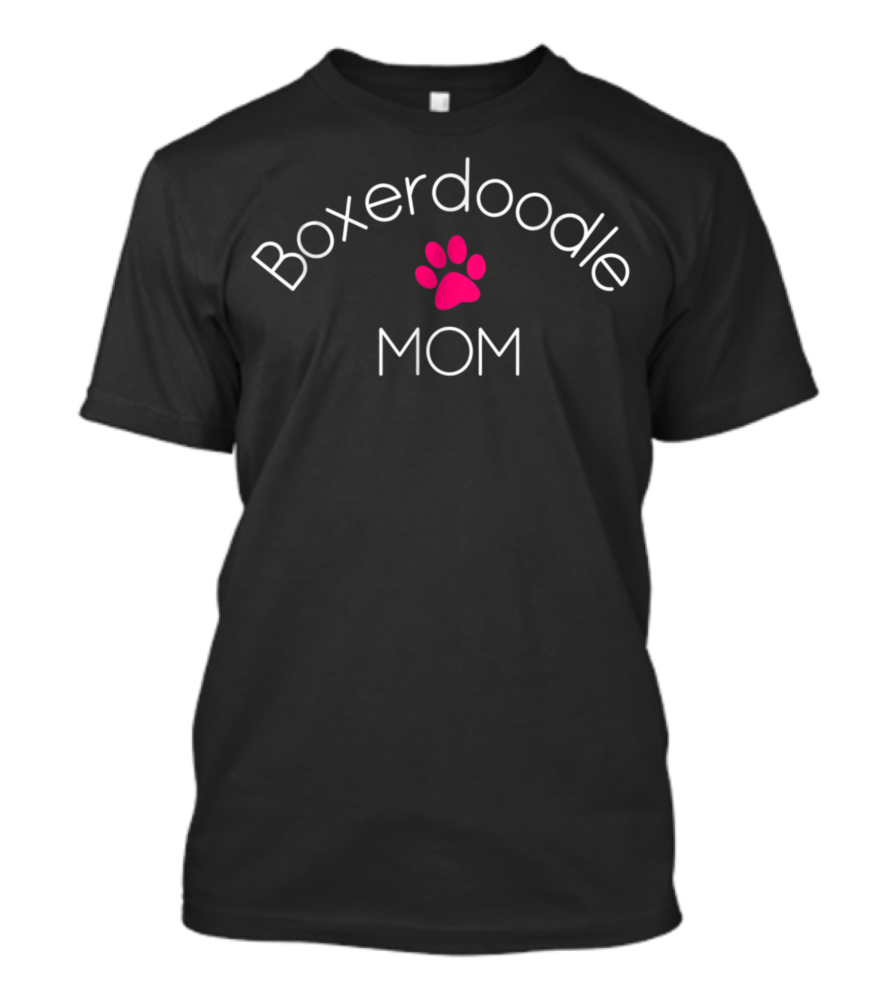 Boxerdoodle Mom Paw Prints T-Shirt