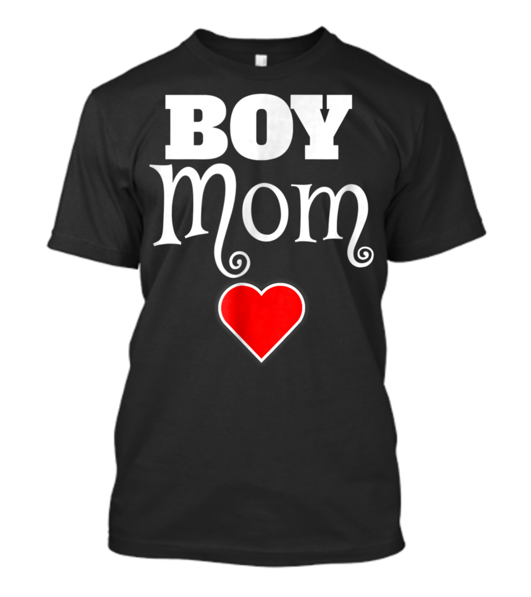 Boy Mom Heart Love My Boys Mother Of Boys T-Shirt