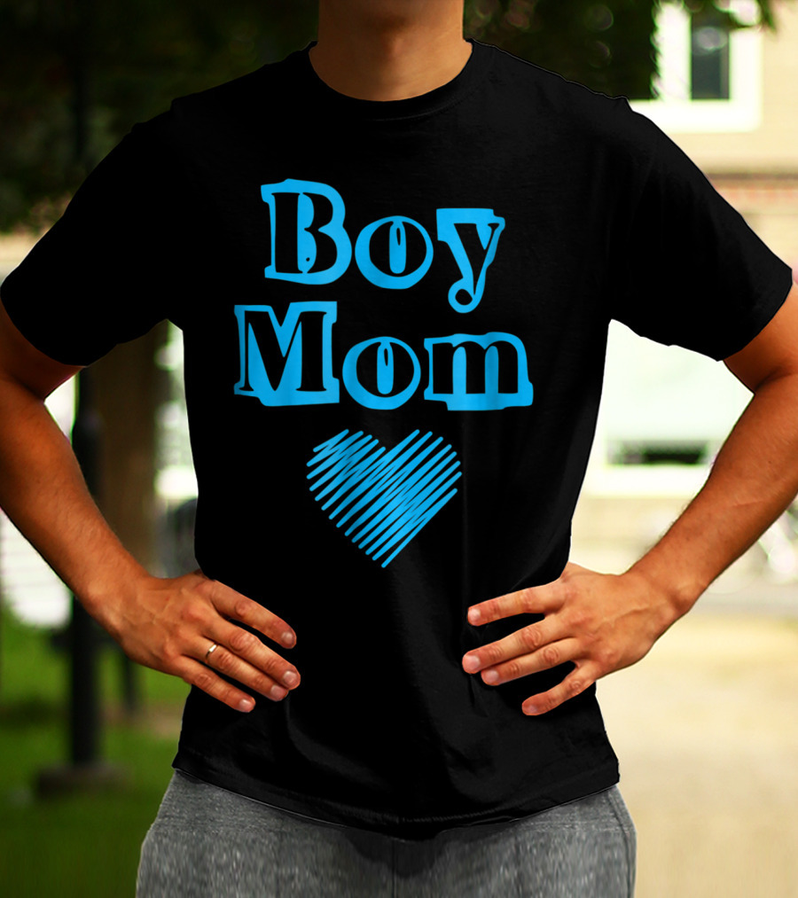 Boy Mom Heart Perfect New Mom Of Boys T-Shirt