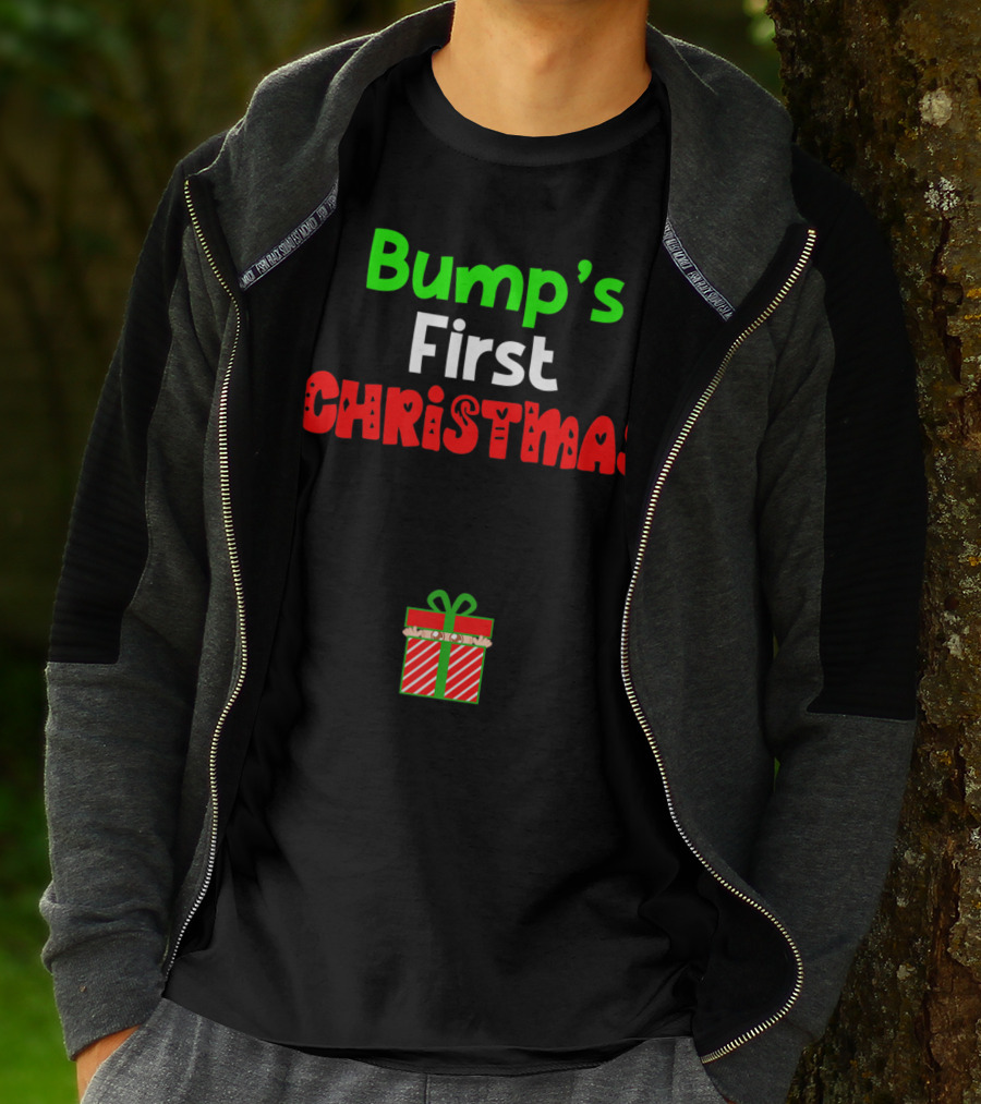 Bump's First Christmas Pregnant Expecting Gift T-Shirt