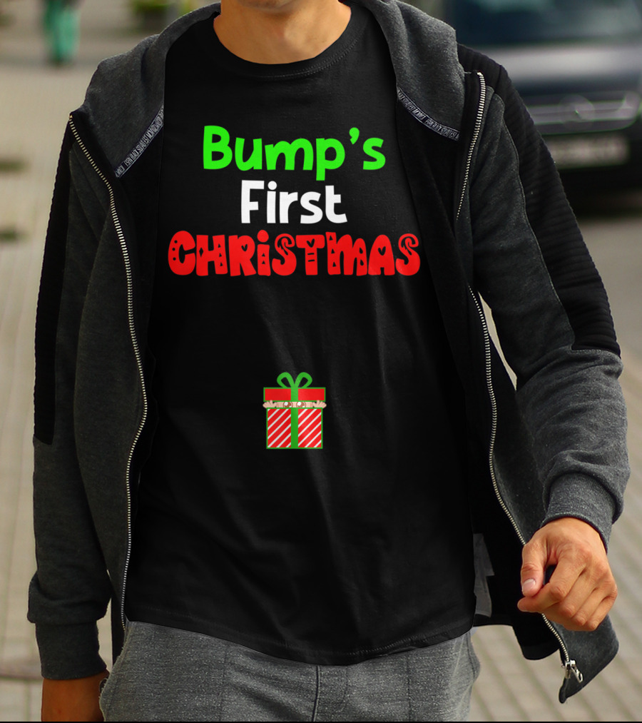 Bump's First Christmas Pregnant Expecting Gift T-Shirt