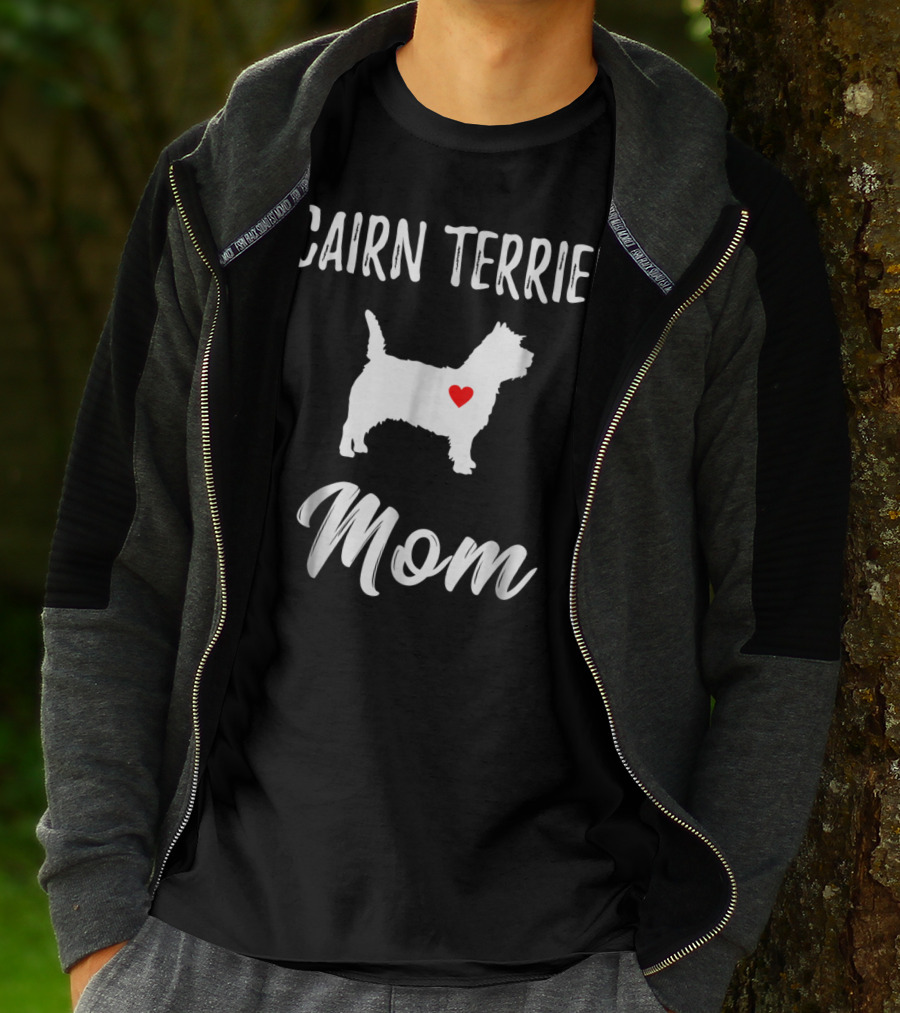 Cairn Terrier Dog Mom Owner Lover Heart T-Shirt
