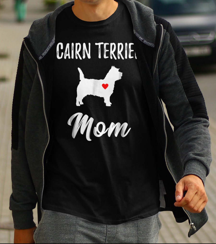 Cairn Terrier Dog Mom Owner Lover Heart T-Shirt