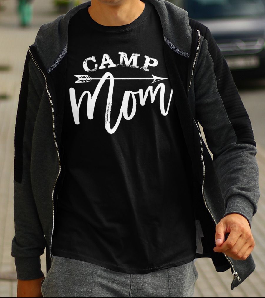 Camp Mom White58 Arrow T-Shirt