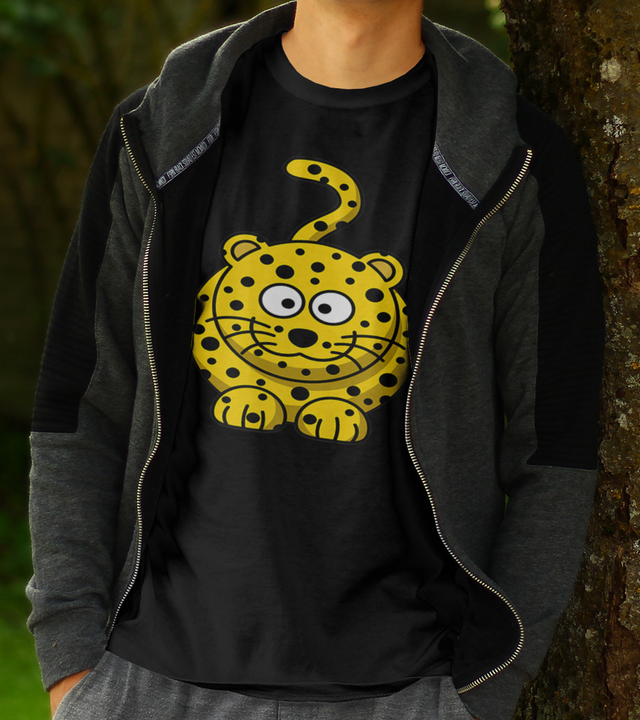 Cat Mom Cat Dad Spotted Cartoon Cat T-Shirt