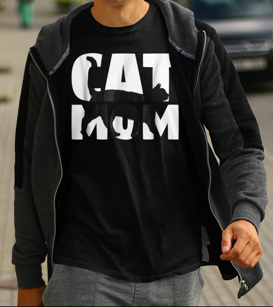 Cat Mom Cat Lover For Mother With Cat T-Shirt