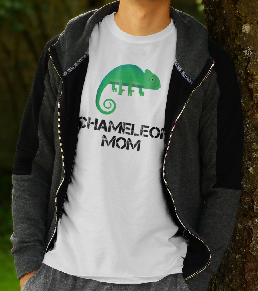 Chameleon Mom Chameleon Owner Green Reptile T-Shirt