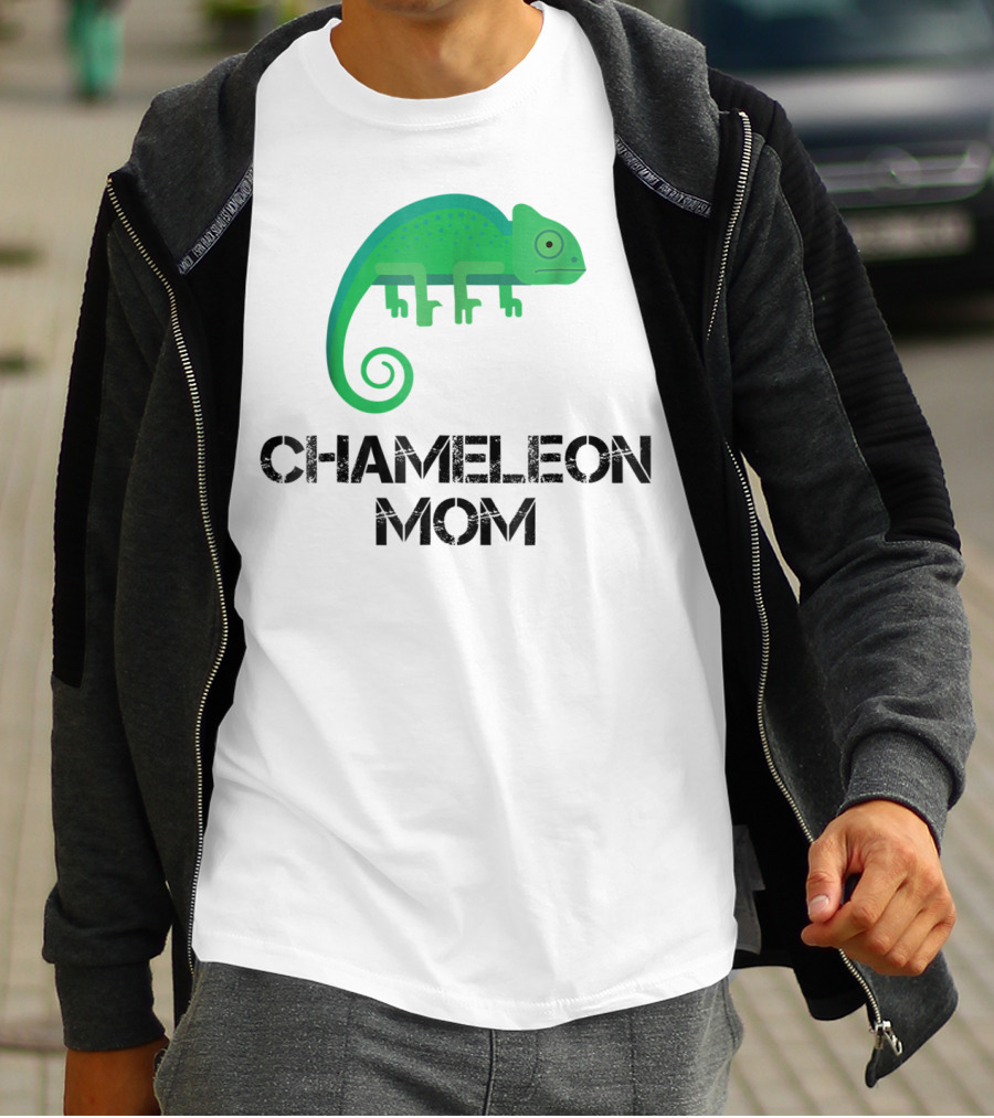 Chameleon Mom Chameleon Owner Green Reptile T-Shirt