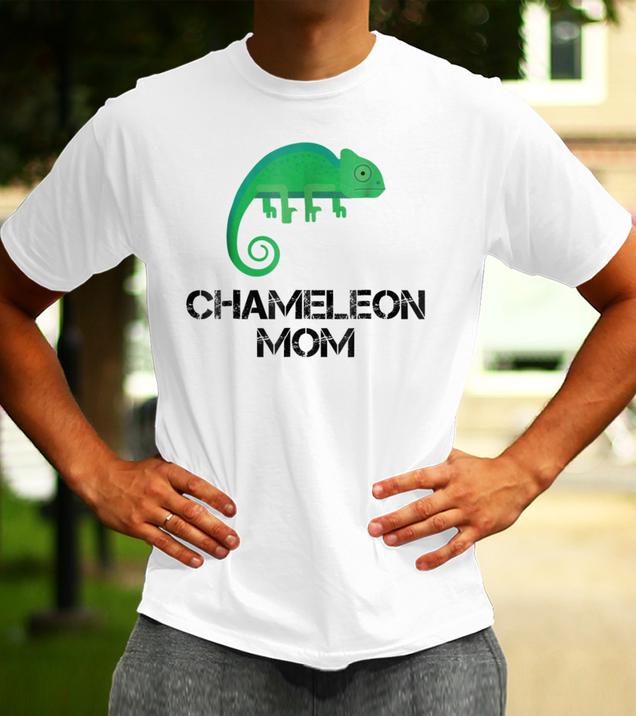 Chameleon Mom Chameleon Owner Green Reptile T-Shirt