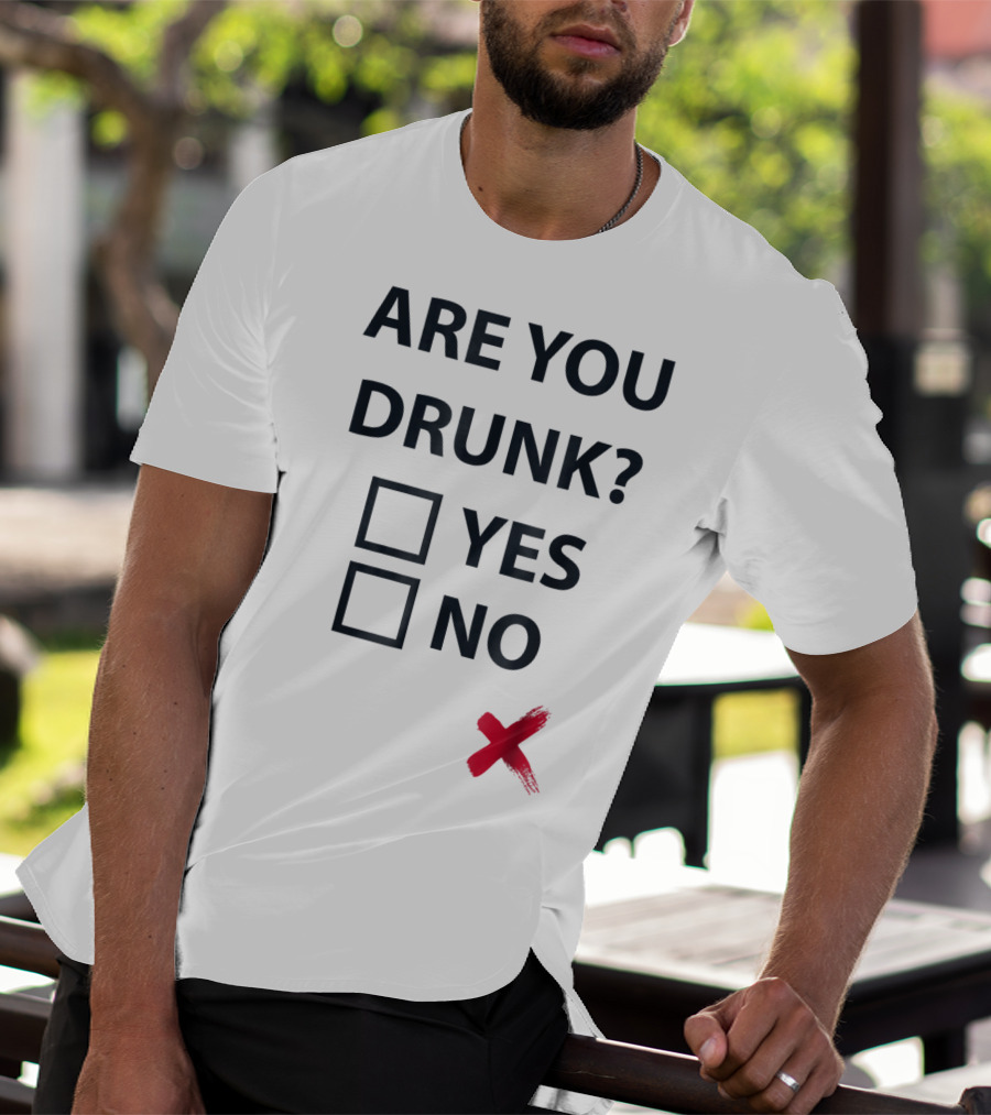 Are You Drunk Yes No X Christmas Beer Mom I Love Day Drinking T-Shirt