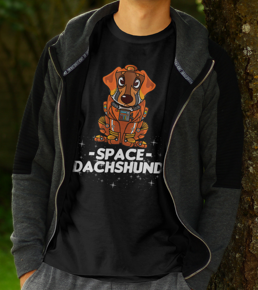 Space Suit Christmas Dachshund Dog T-Shirt