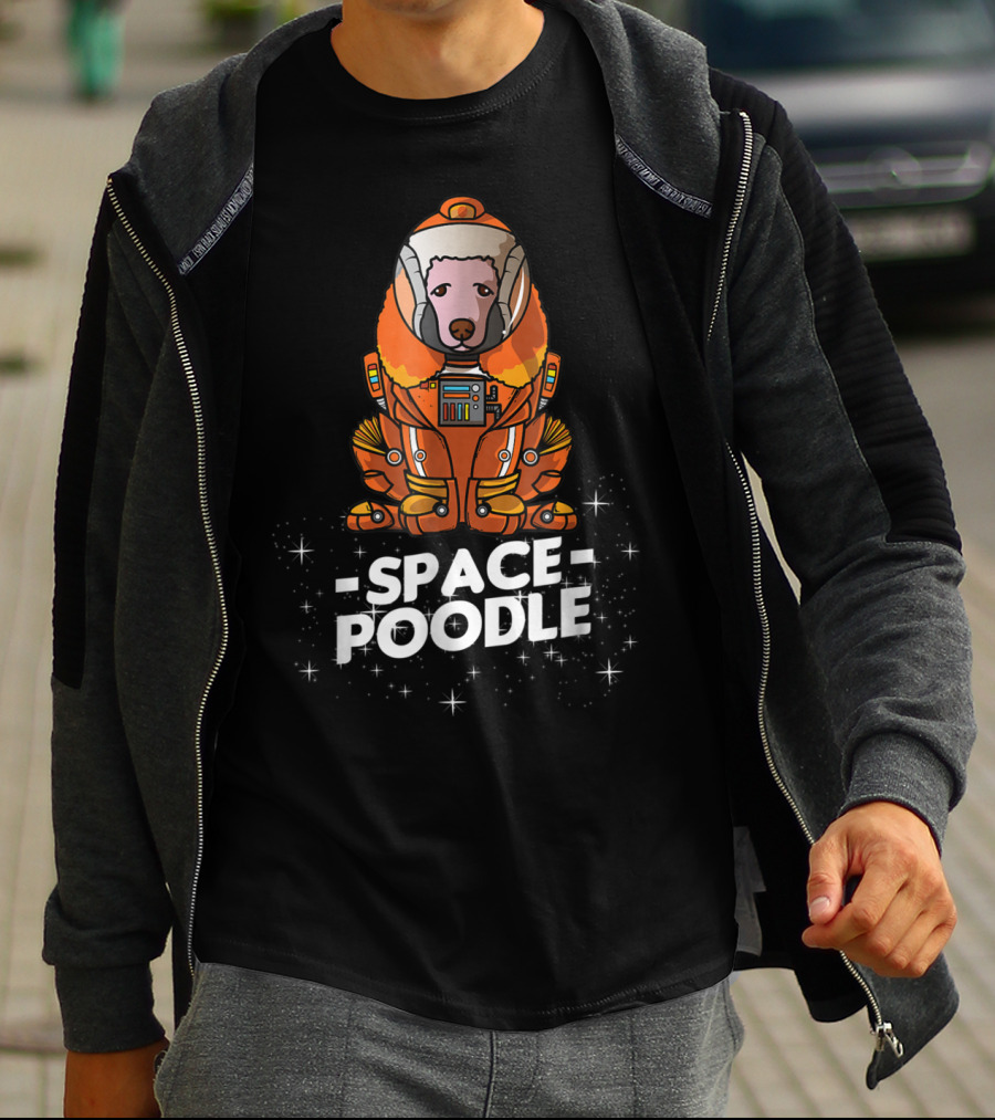 Space Poodle Suit Christmas Dog Owner T-Shirt