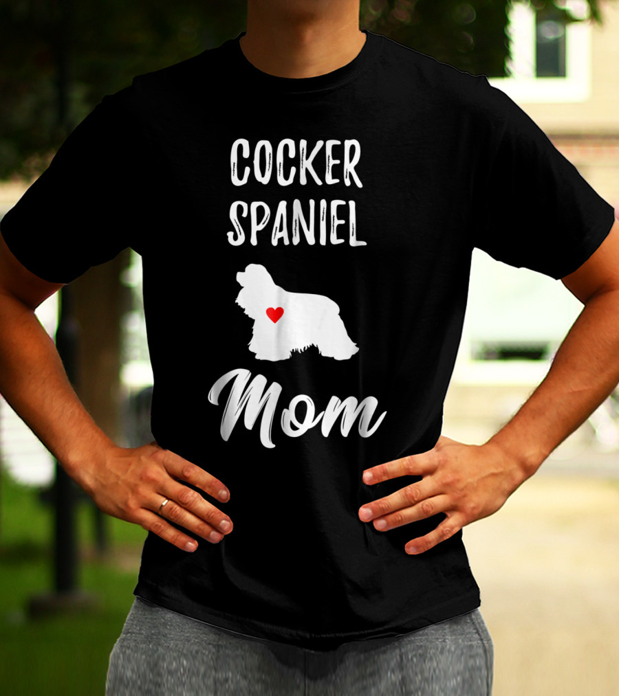 Cocker Spaniel Mom Heart T-Shirt