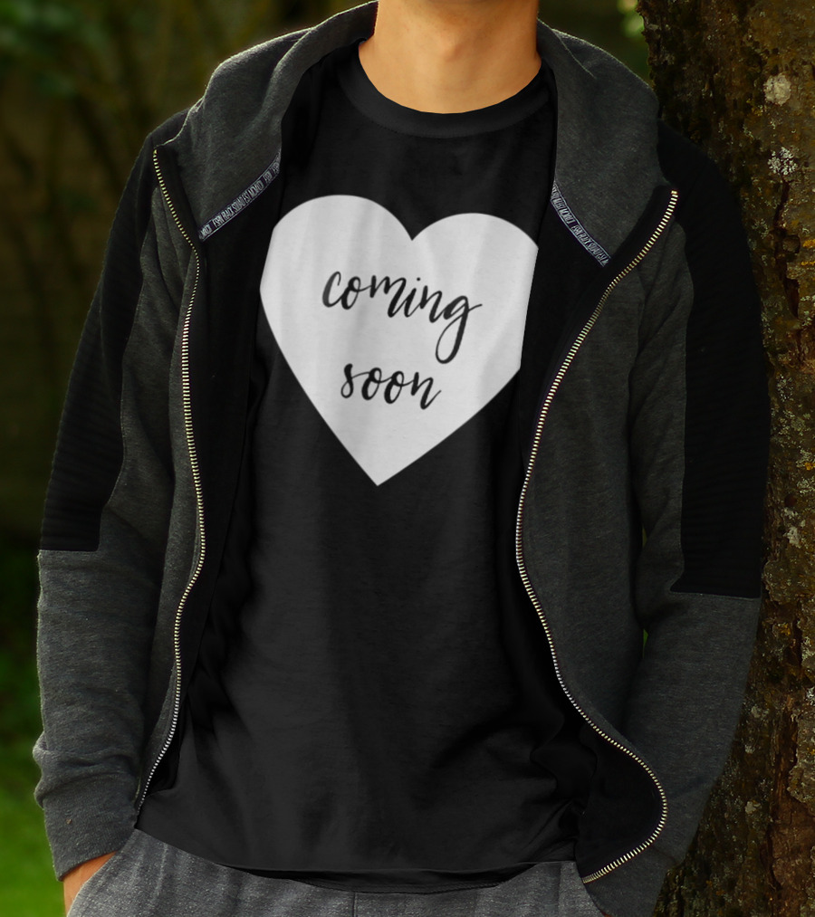 Coming Soon New Baby Mom Announcement Heart T-Shirt