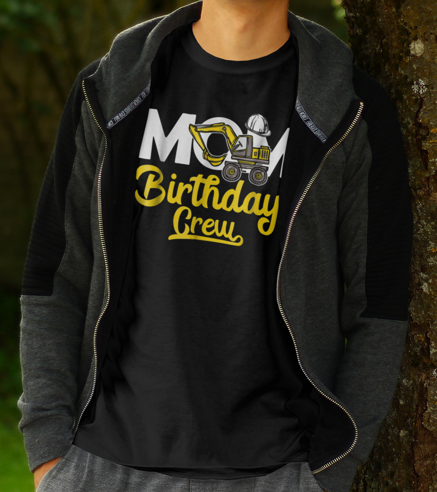 MOM Construction Birthday Crew T-Shirt