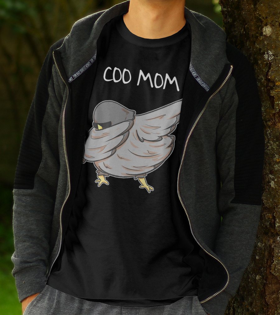 Coo Mom Pigeon Funny Cool Bird Pun Dabbing T-Shirt