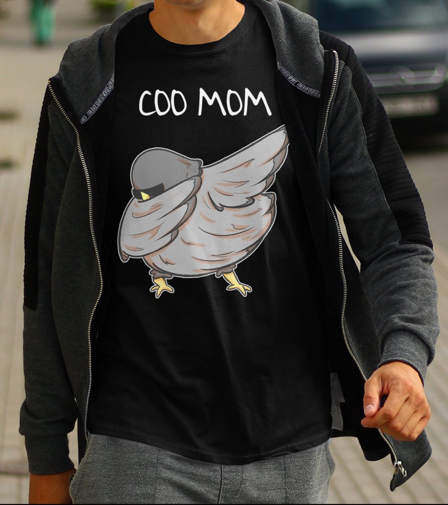Coo Mom Pigeon Funny Cool Bird Pun Dabbing T-Shirt