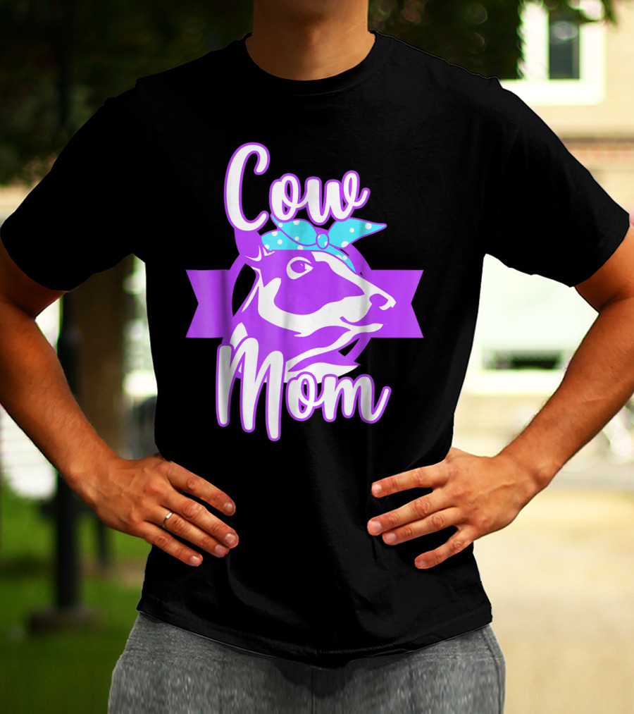 Cow Mom Crazy Cow Lady Dairy Farmer T-Shirt