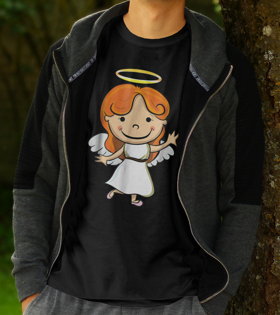Cute Angel Halo Halloween Costume Christian T-Shirt