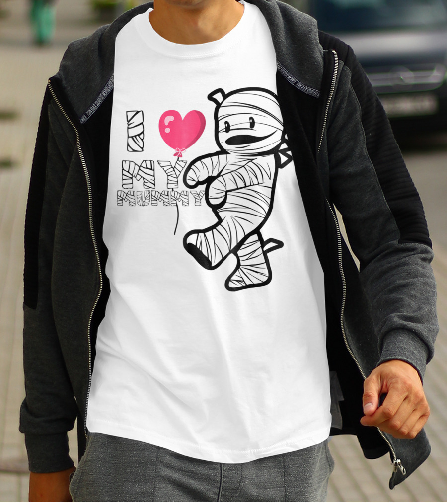 I Love My Mummy Cute Heart Balloon T-Shirt