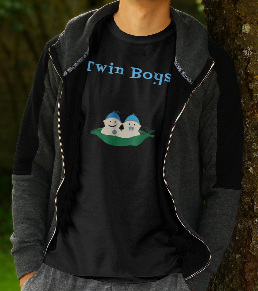 Twin Boys Cute Pregnancy To Be Mommy T-Shirt