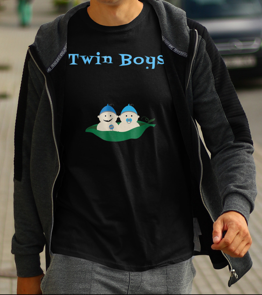 Twin Boys Cute Pregnancy To Be Mommy T-Shirt