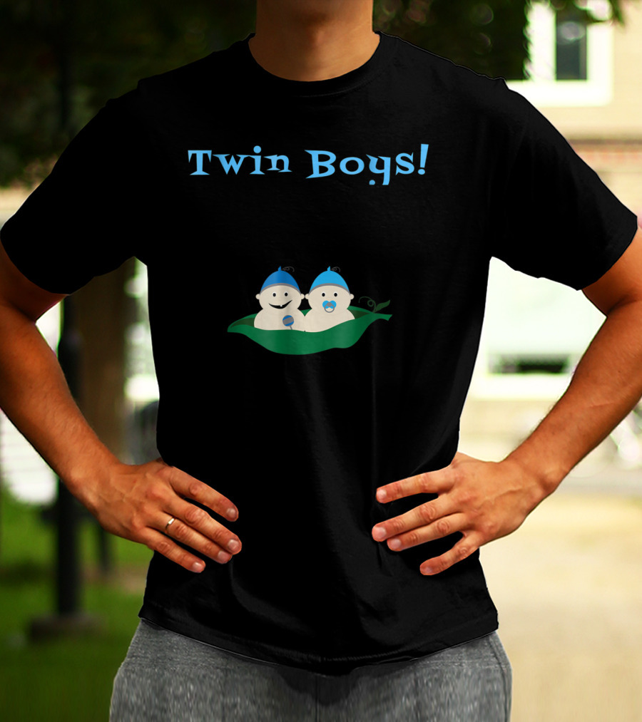 Twin Boys Cute Pregnancy To Be Mommy T-Shirt