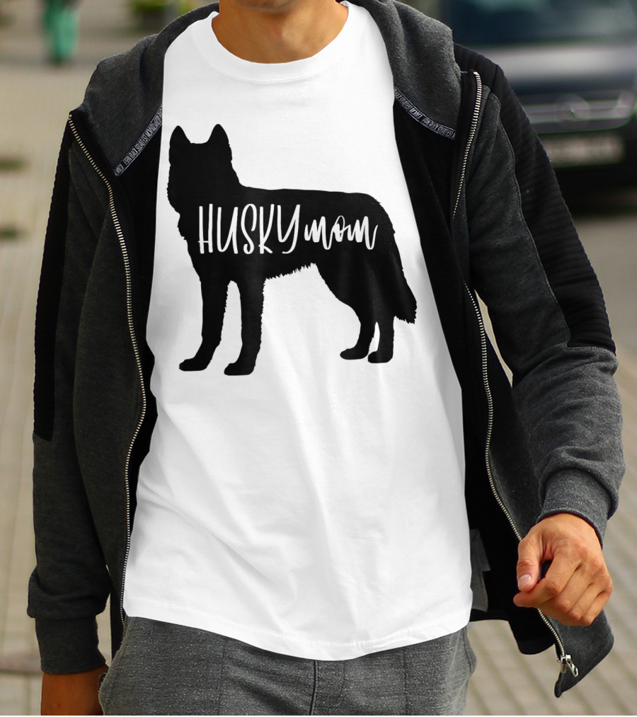 Husky Mom Cute Siberian Dog Mom T-Shirt