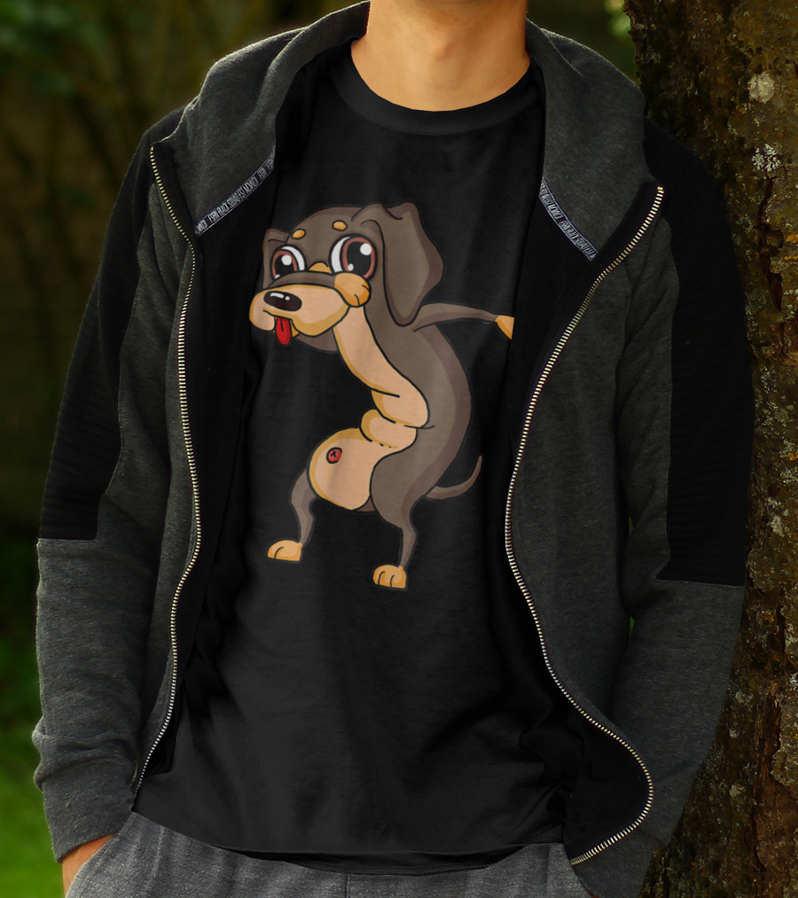 Dabbing Dachshund Doxie Dog Funny31 T-Shirt