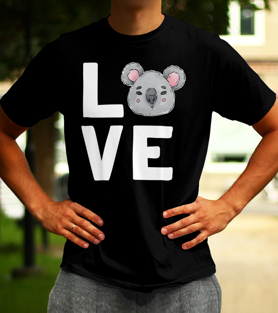 Love Koala Bear Cute Ecologist Australia Girl T-Shirt