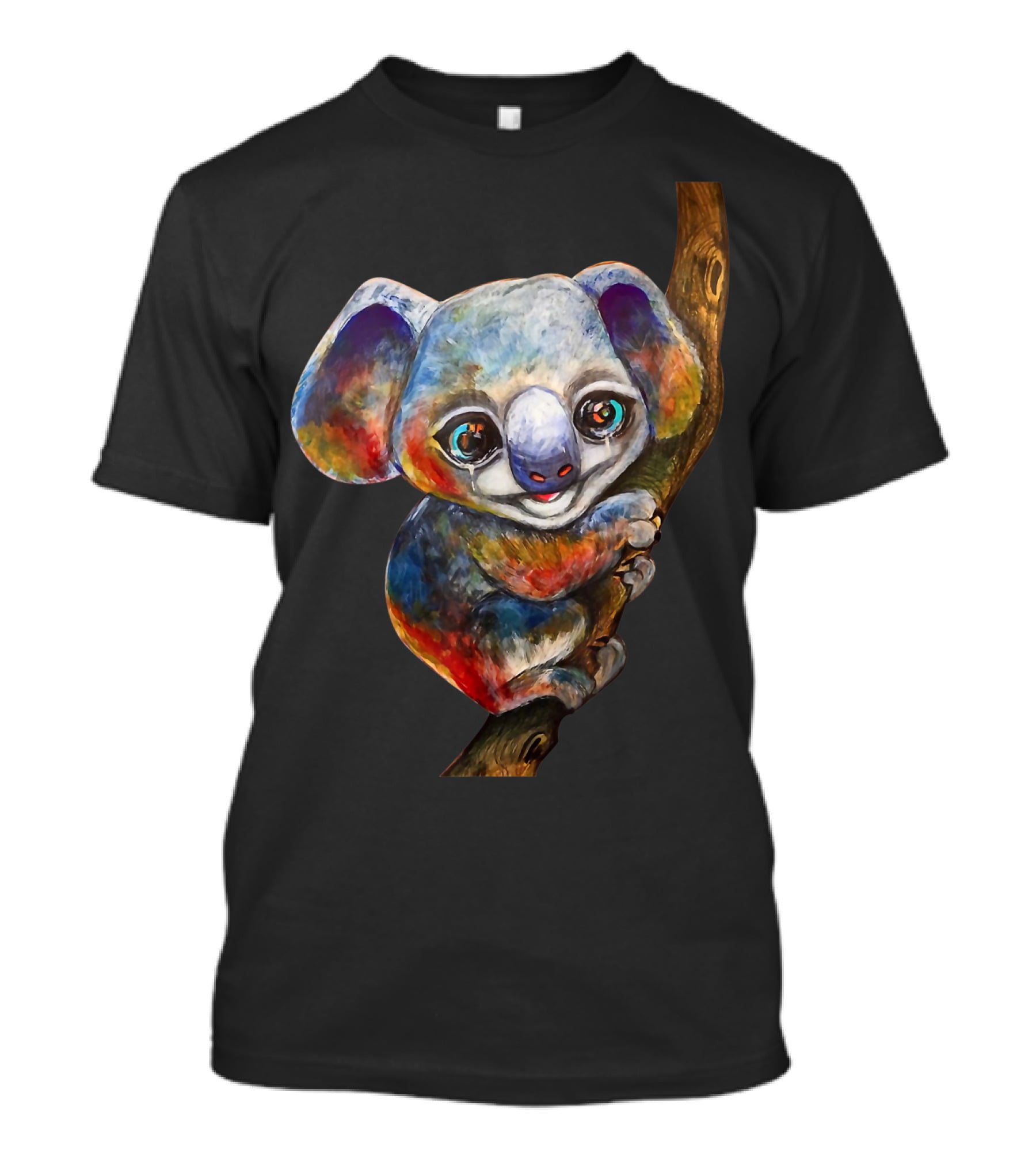 Pray For Australia Firefighters Colorful Koala On Tree T-Shirt
