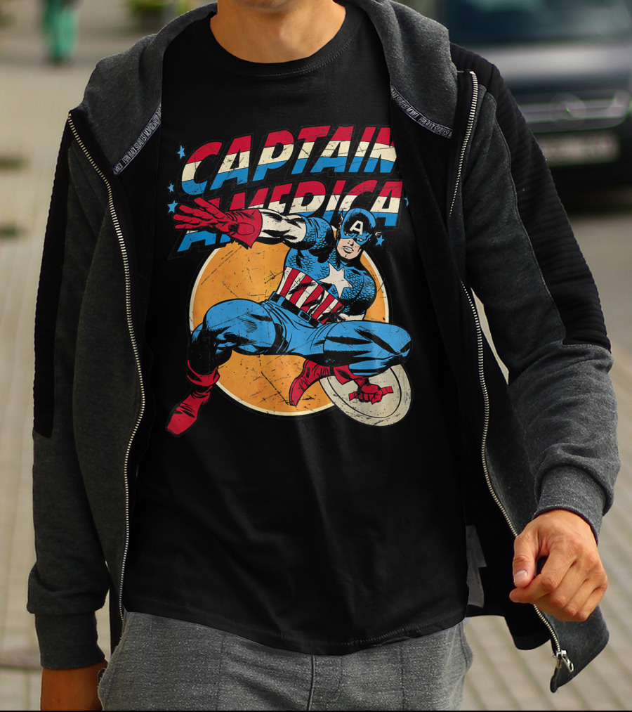 Captain America Marvel Avengers Shield T-Shirt