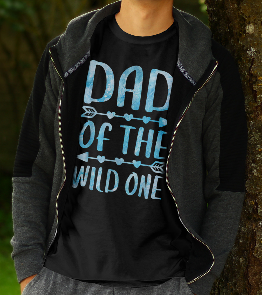 Dad Of The Wild One Father's Day Arrow Hearts T-Shirt